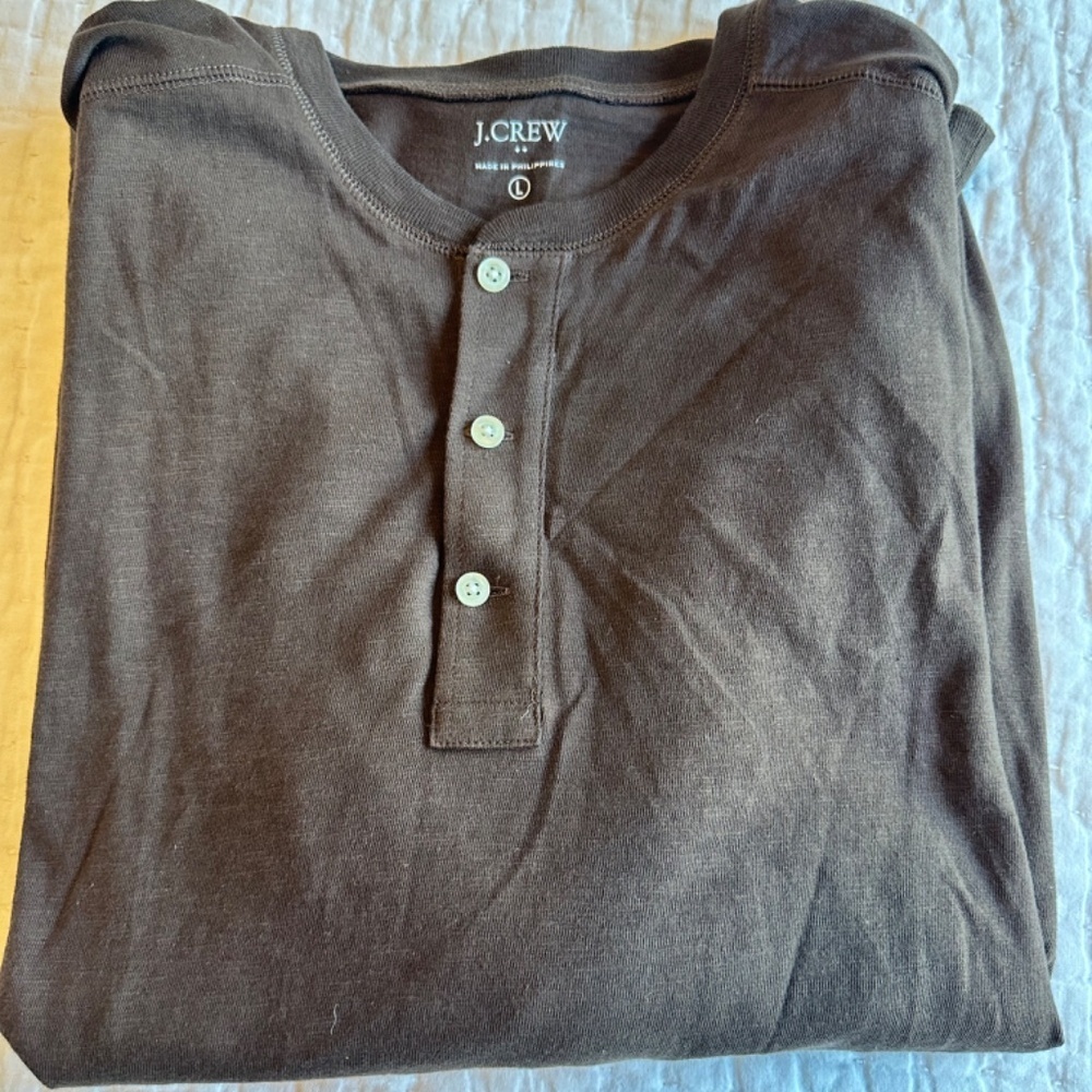 J.Crew Men’s Broken In Long Sleeve T-shirt (Size L)